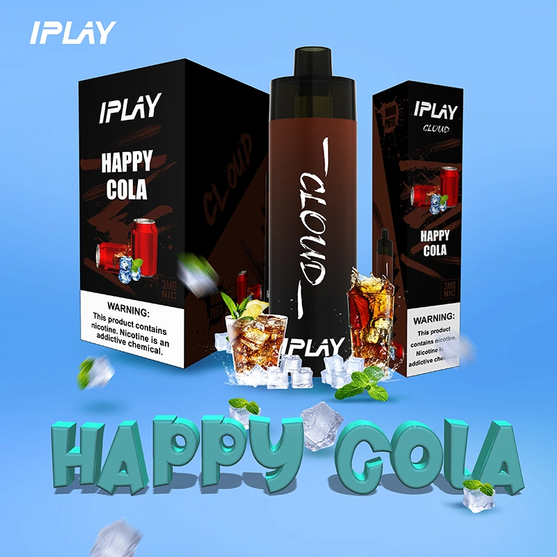8 Flavors 20 Ml E-Lquid Prefilled 10000 Puffs Rechargeable Iplay Cloud Disposable Vape Device