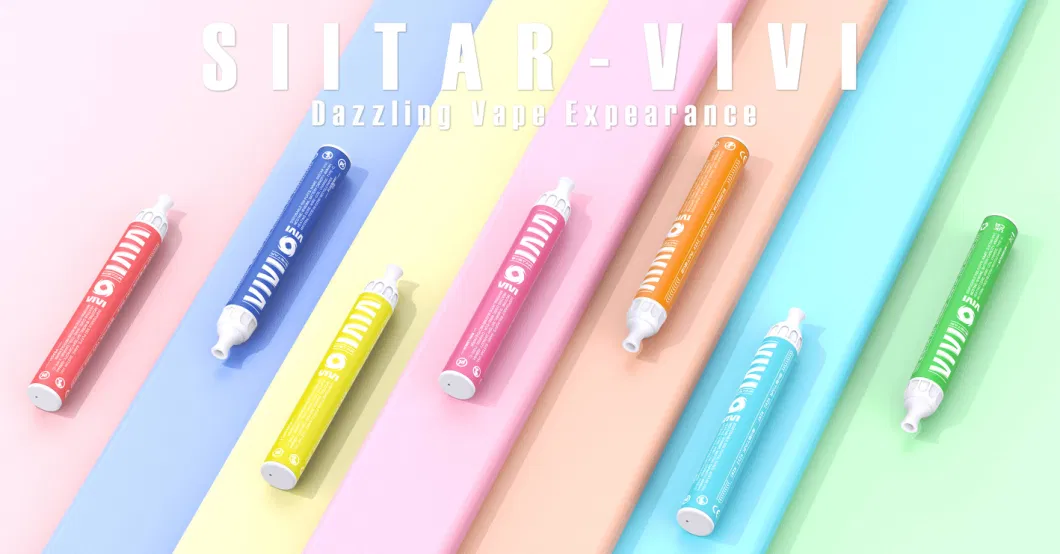 Wholesale Siistar Vivi Disposable Vape 2ml 600puff Ecig with Tpd Standard Electronic Cigarette of New Design