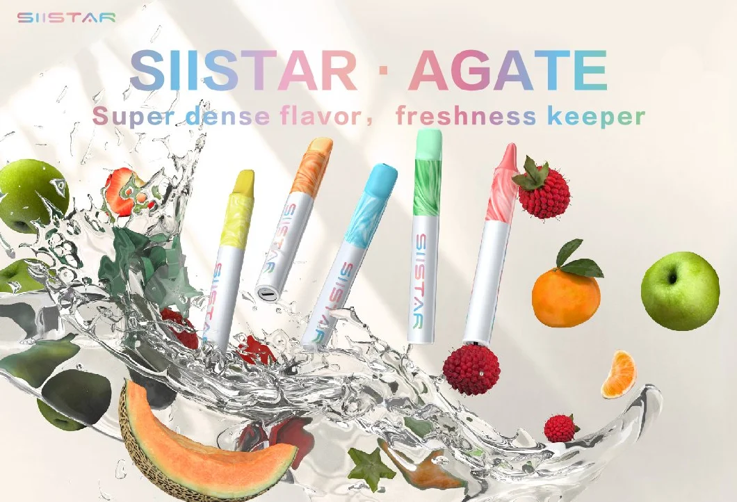 Siistar New Rechargeable Disposable Vape with Repleaceable Cartridge Rich Flavors 600 Puffs