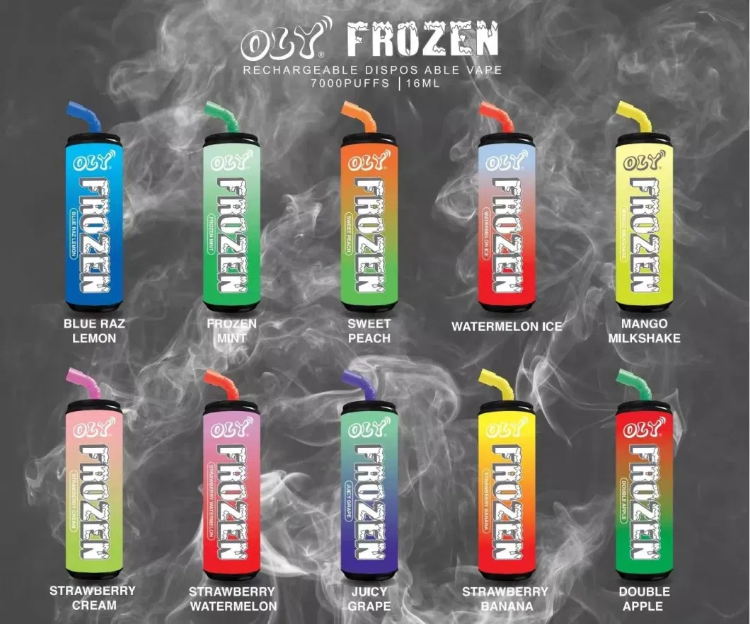Hot Sell Original E-Cigarette Oly Frozen 7000 Puffs Pod Cola Bar Disposable Vape Kit